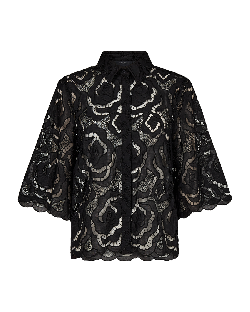 Cmrotra - shirt met veters in zwart