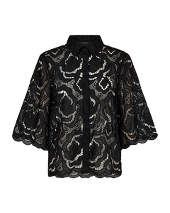 Cmrotra - shirt met veters in zwart