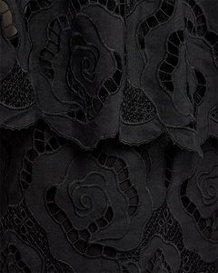 CMROTRA - OFF-SHOULDER TOP WITH LACES IN BLACK