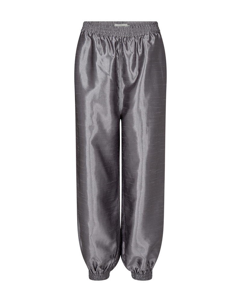 CMCIAGA - HIGH WAISTED PANTS IN SILVER
