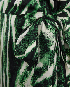 Cmsabina - Wikkeljurk in beige en groen, gebroken wit