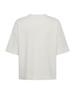 CMMUSE  - T-SHIRT WITH PRINT IN WHITE,OFF-WHITE