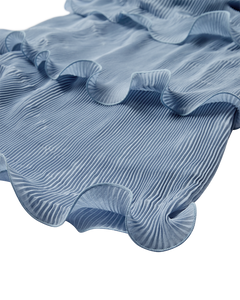 Cmkira - geplooide jurk in blauw