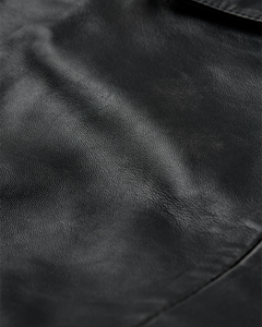 CMQUEEN - LEATHERBLAZER IN BLACK AND BROWN