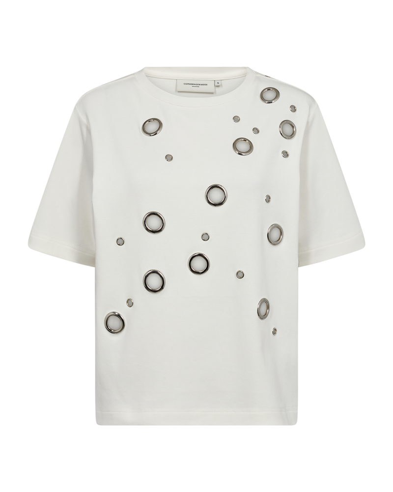 CMMUSE - T-SHIRT IN BEIGE,OFF-WHITE