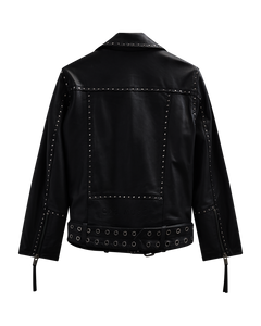 CMroyal - Biker -jas in Lambskin in zwart