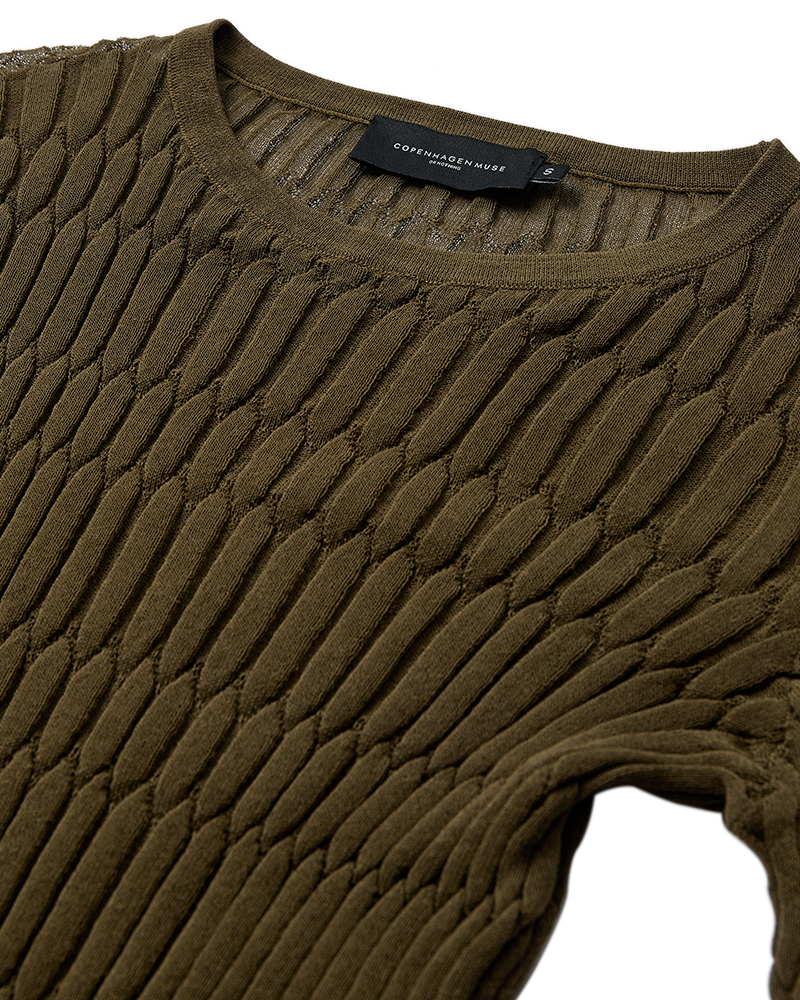 Cmnatacha - pullover in Khaki Green