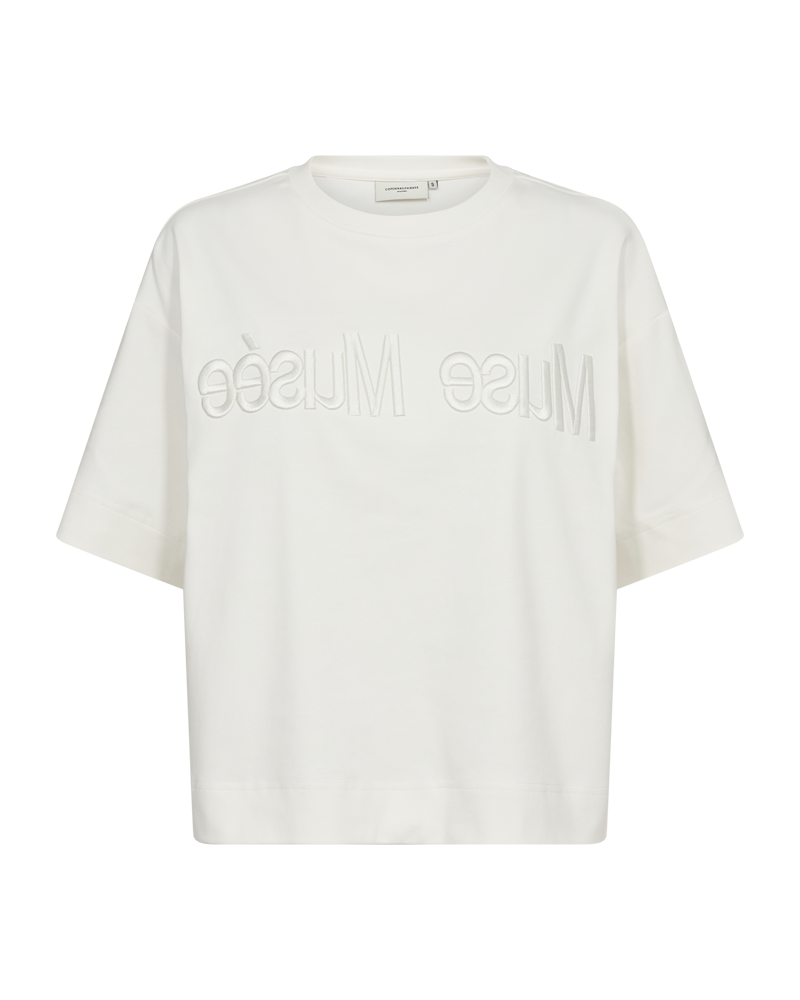 CMMUSE - T-SHIRT IN BEIGE,OFF-WHITE