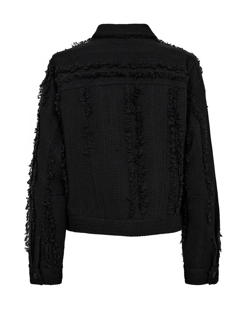 CMISLA - JACKET WITH FRINGES IN BLACK