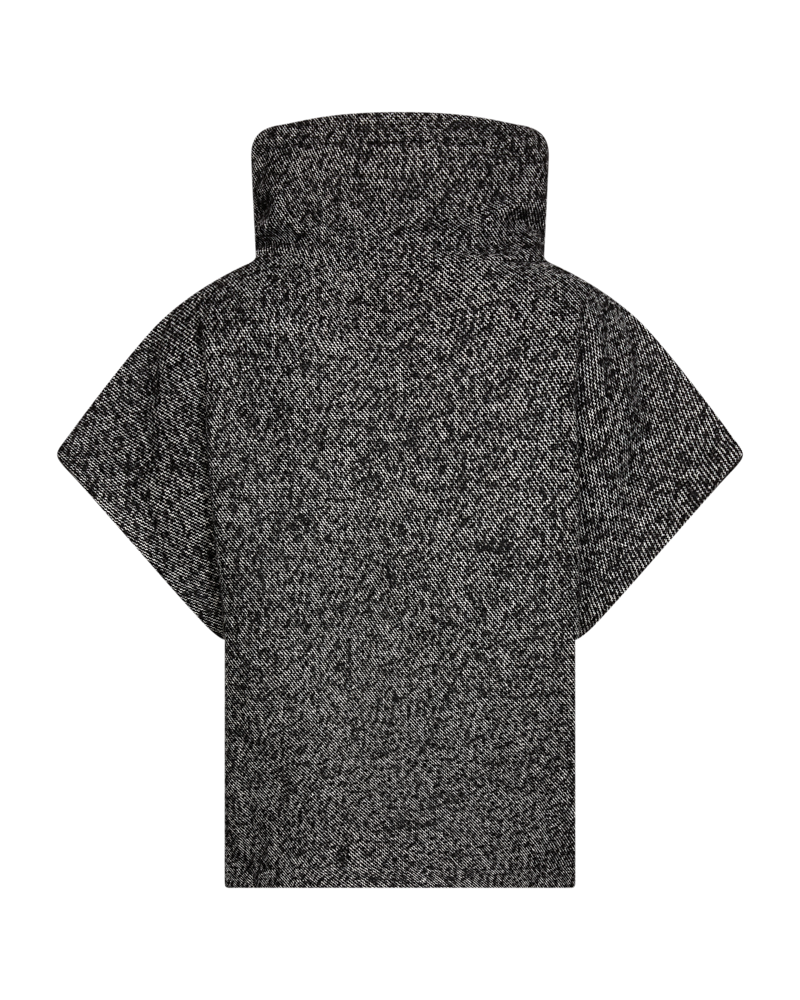 Cmnetwo - Oversize Waistcoat in zwart, gebroken wit