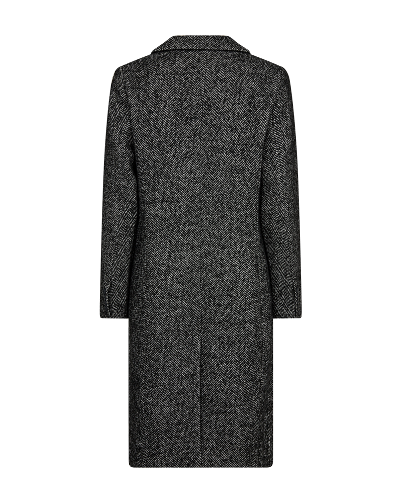 CMYAN - COAT IN BLACK,OFF-WHITE