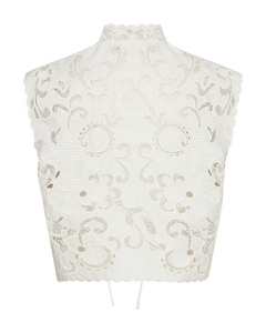 CMBOOGA - Top in beige, gebroken wit