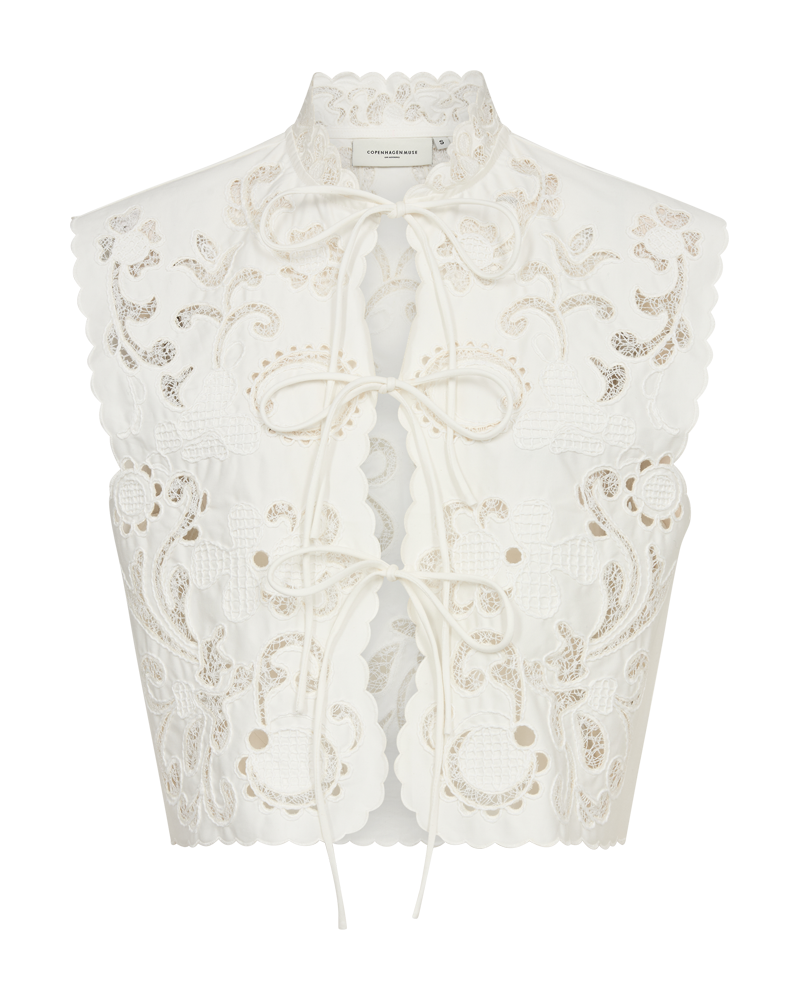CMBOOGA - Top in beige, gebroken wit