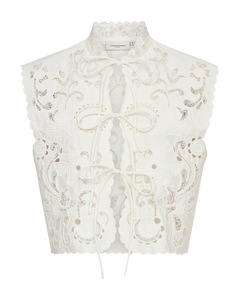 CMBOOGA - Top in beige, gebroken wit