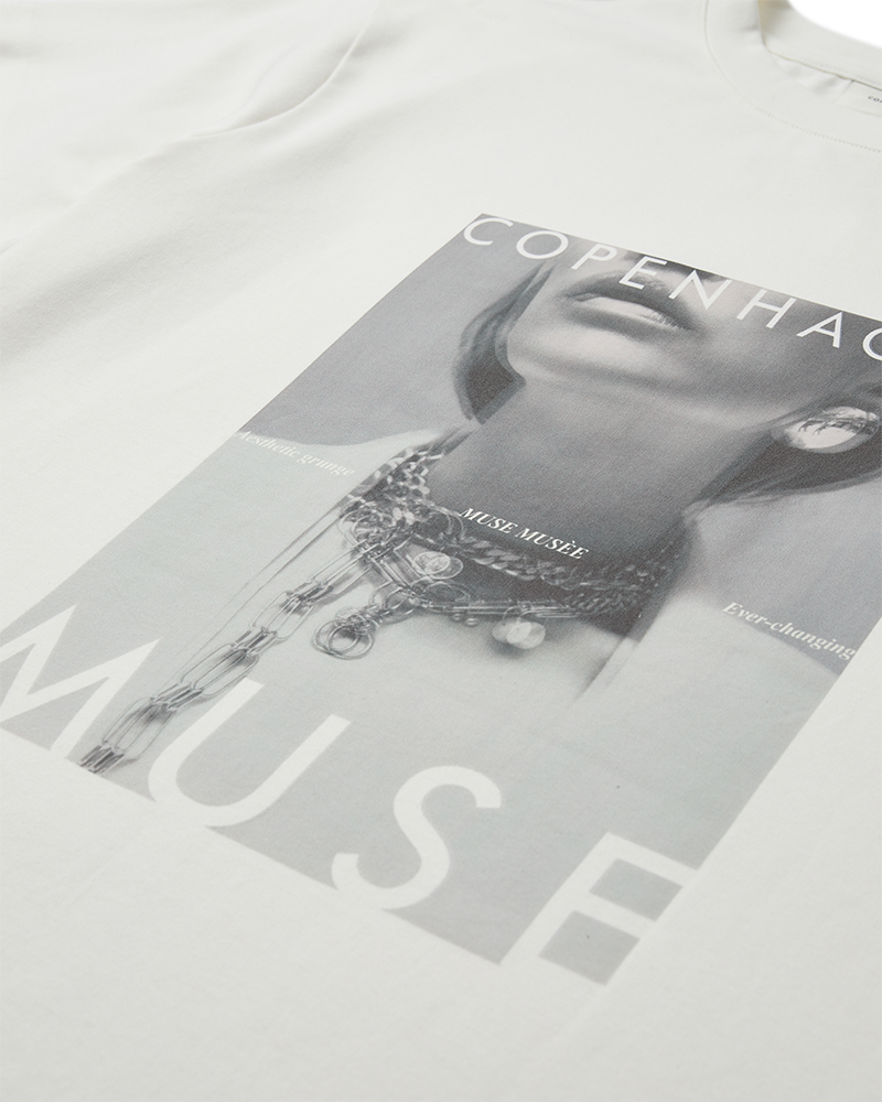 CMMUSE - T-SHIRT IN BEIGE,OFF-WHITE