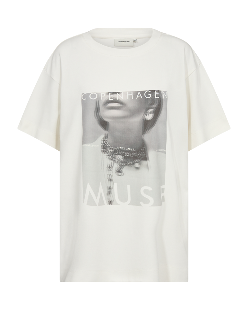 CMMUSE - T-SHIRT IN BEIGE,OFF-WHITE
