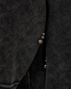 CMMUSE - T-SHIRT WITH BEADS IN BLACK