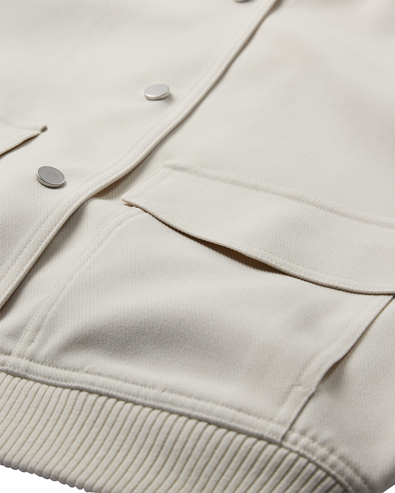 CMTailor - Bomberjacket in wit, gebroken wit