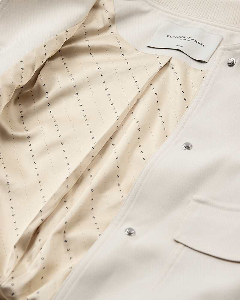 CMTailor - Bomberjacket in wit, gebroken wit