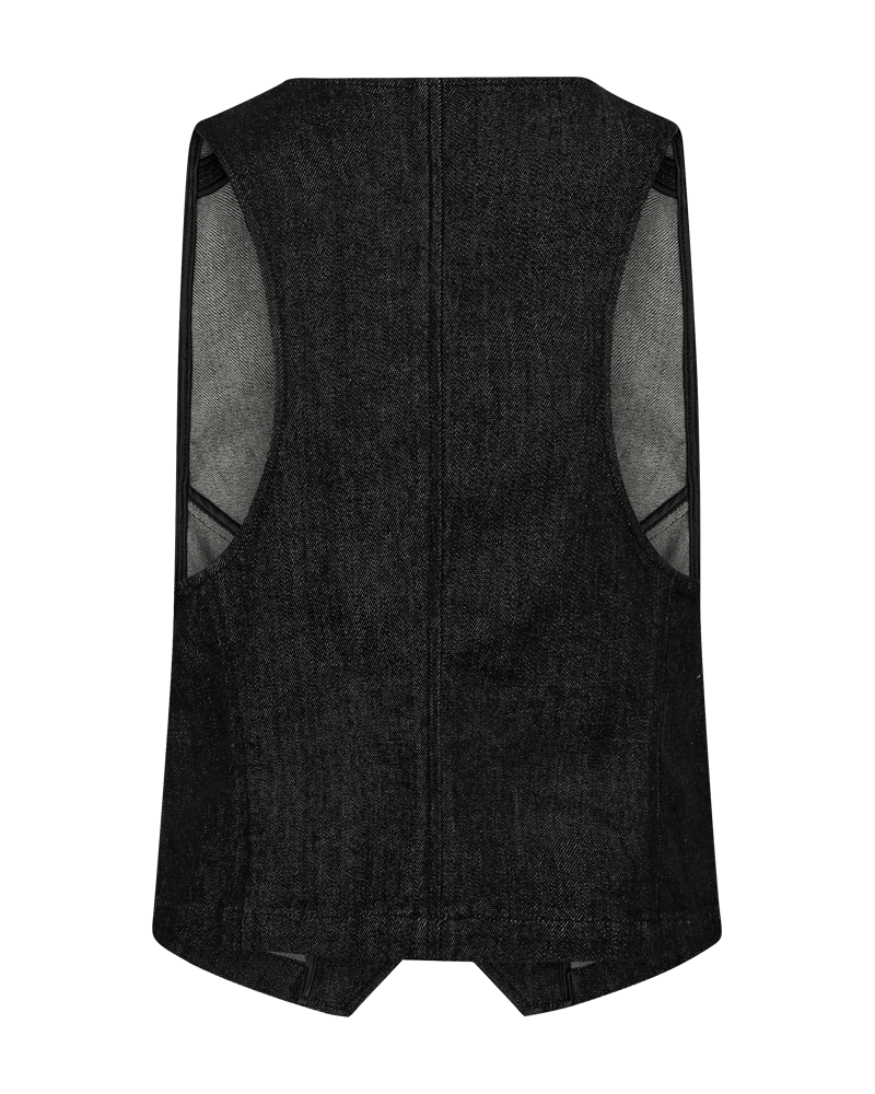Cmjean - denimwaistcoat in zwart