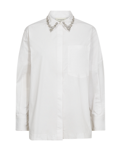 CMSPIKA - SHIRT WITH RHINESTONES IN WHITE