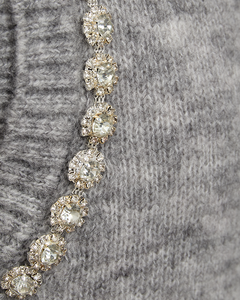 CMIBRA - WAISTCOAT WITH RHINESTONES IN GREY