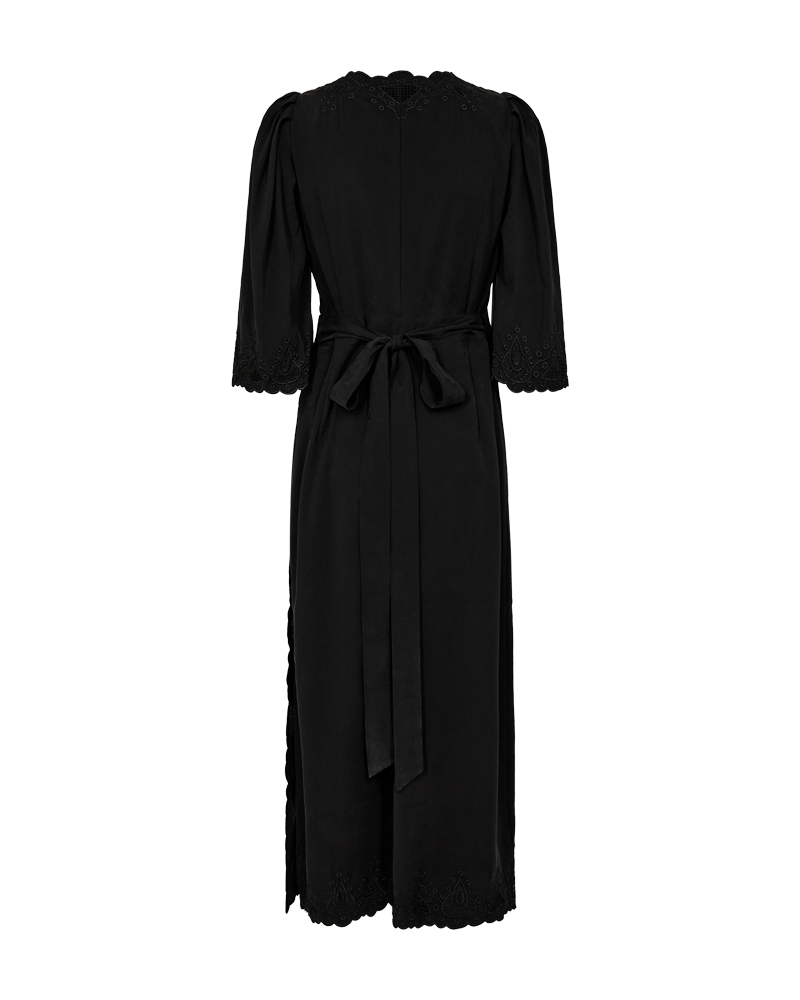 CMMADELYN - DRESS WITH PEEKABOO LACES IN BLACK