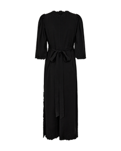 CMMADELYN - DRESS WITH PEEKABOO LACES IN BLACK