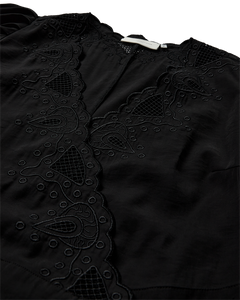 CMMADELYN - DRESS WITH PEEKABOO LACES IN BLACK