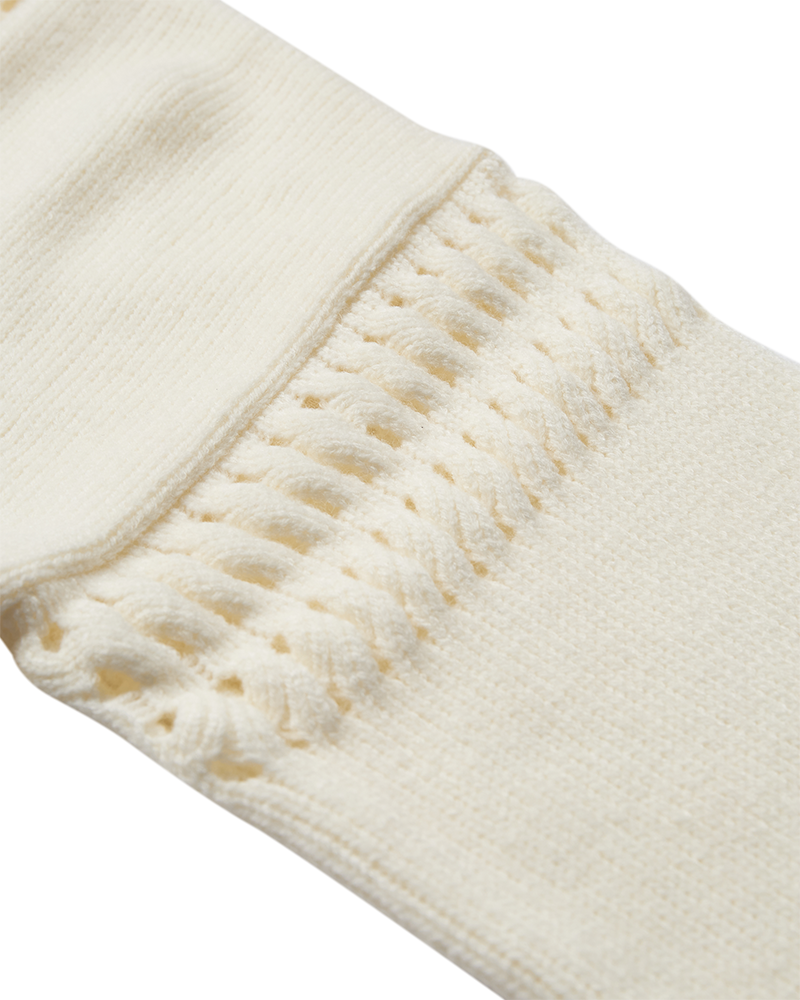 CMYARI-Fijn gebreide pullover in beige, off-wit
