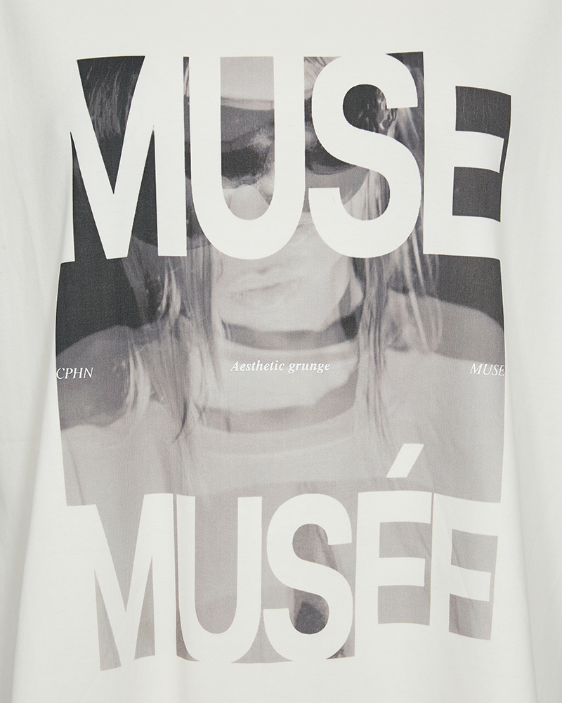 CMMUSE - T-SHIRT IN BEIGE,OFF-WHITE
