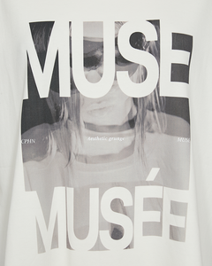CMMUSE - T-SHIRT IN BEIGE,OFF-WHITE