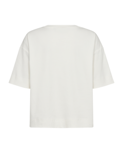 CMMUSE - T-SHIRT IN BEIGE,OFF-WHITE
