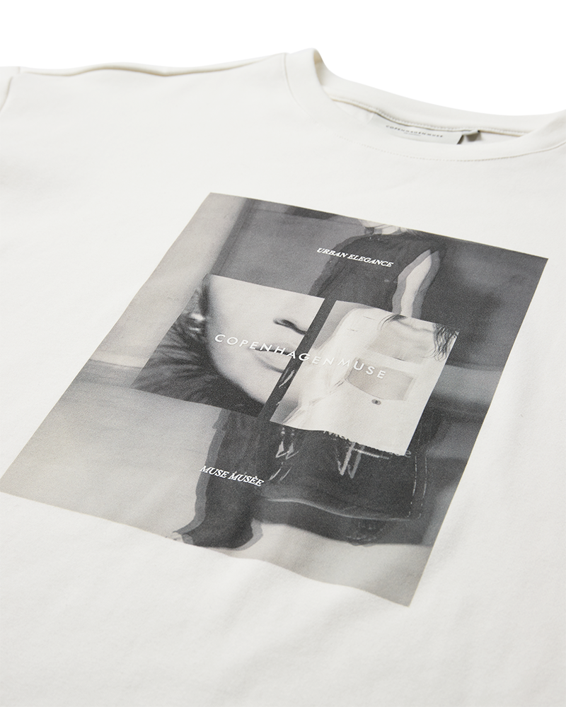 CMMUSE - T-SHIRT IN BEIGE,OFF-WHITE