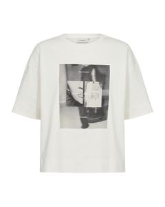 CMMUSE - T-SHIRT IN BEIGE,OFF-WHITE