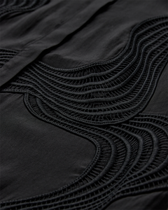 CMMOLLY - SHIRT WITH LACE IN BLACK