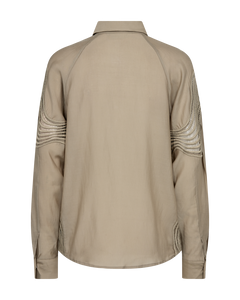 CMMOLLY - SHIRT WITH LACES IN BEIGE