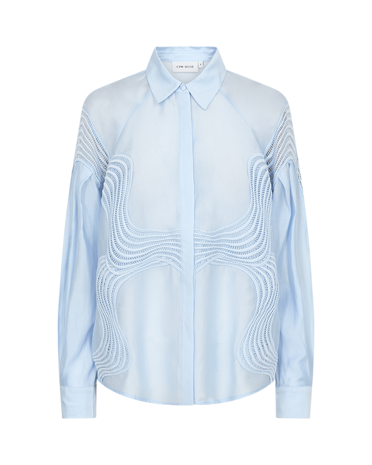 CMMOLLY - LACE SHIRT IN BLUE