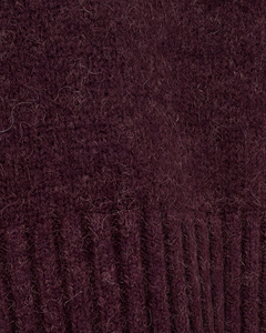 Cmandrea - gebreide pullover met afneembaar coltrui in rood