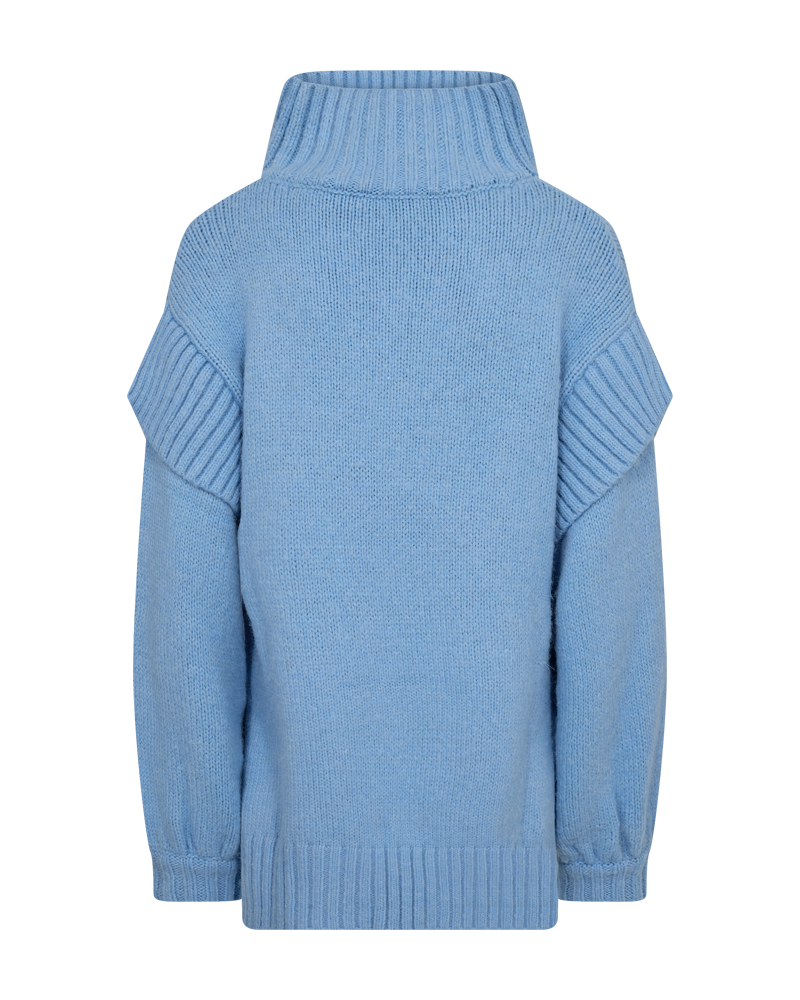 Cmandrea - gebreide pullover in blauw