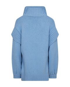 Cmandrea - gebreide pullover in blauw