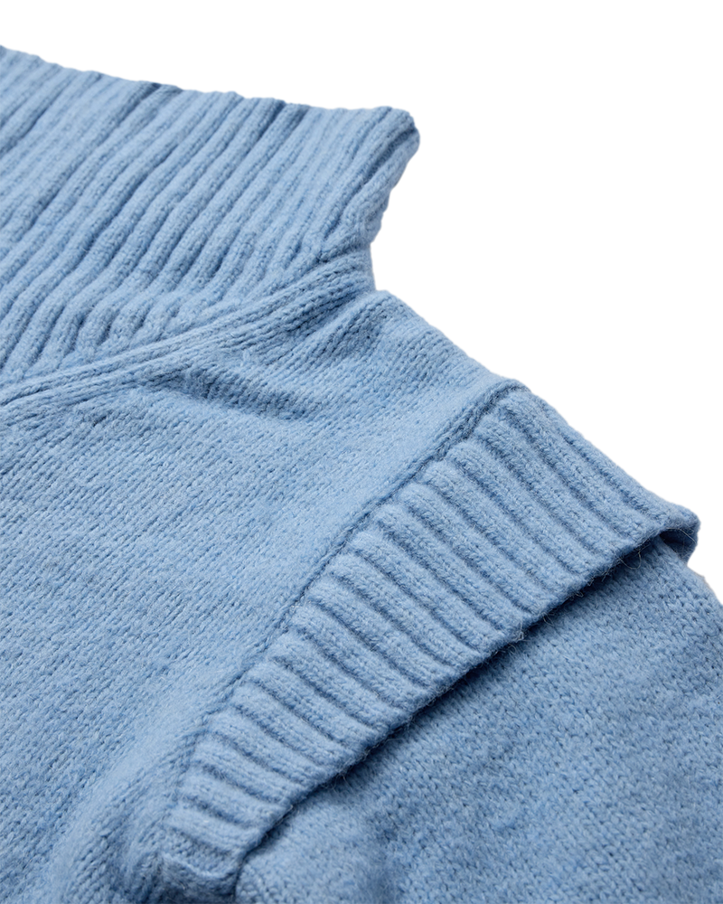 Cmandrea - gebreide pullover in blauw