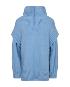 Cmandrea - gebreide pullover in blauw