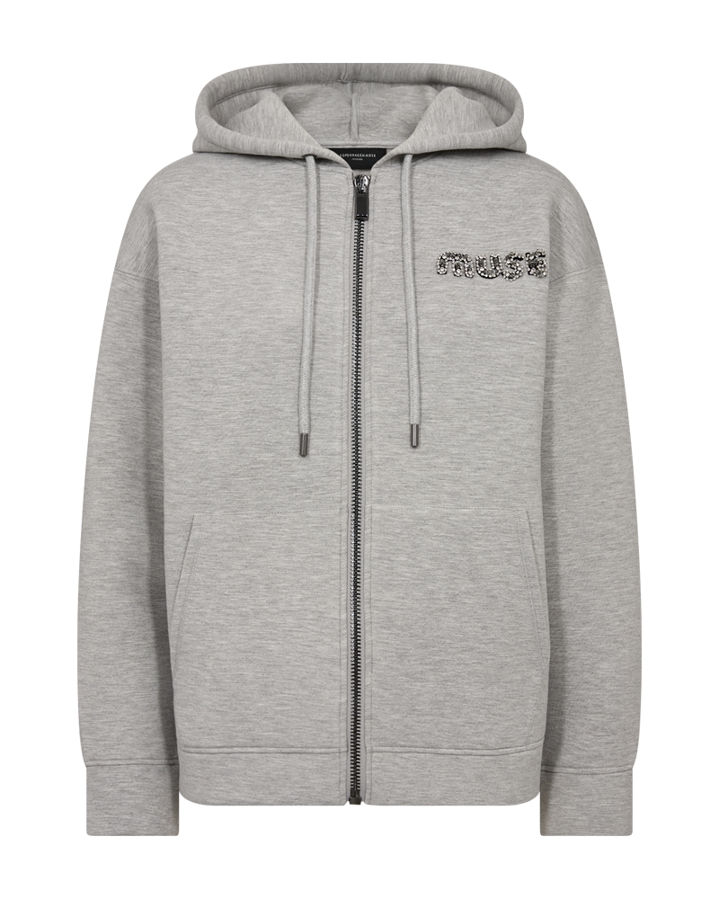 CMSCUBA - Hoodie met logo -details in grijs