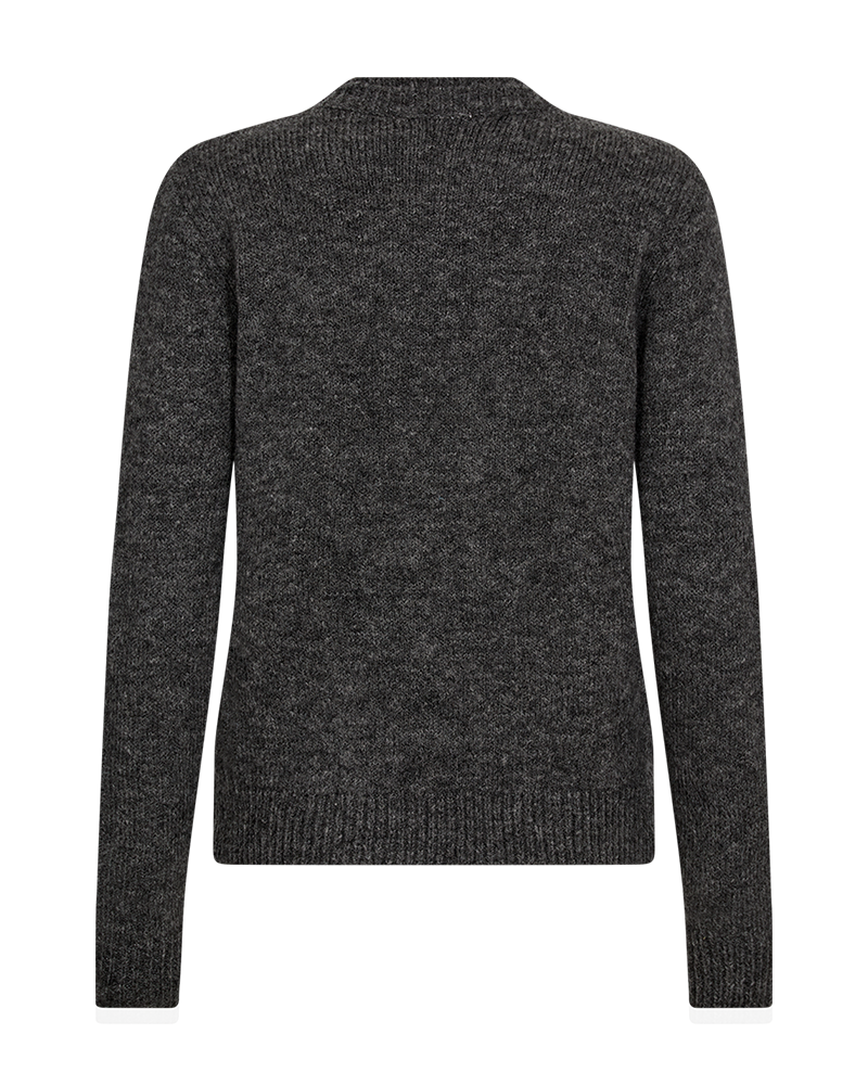 Cmdiamond - pullover met strass en kralen in grijs