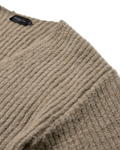 CMANDREA - RIBBED PULLOVER IN BEIGE