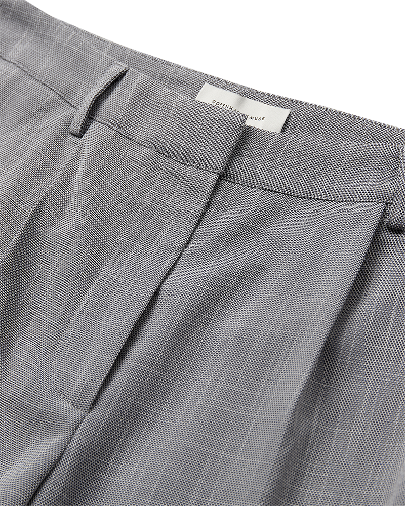 Cmtonnie - broek in lichtgrijze melange