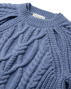 Cmyari - gebreide pullover in blauw