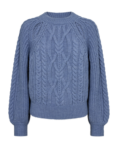 Cmyari - gebreide pullover in blauw