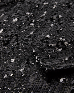 CMSEQUINCE - BLOUSE WITH SEQUINS IN BLACK